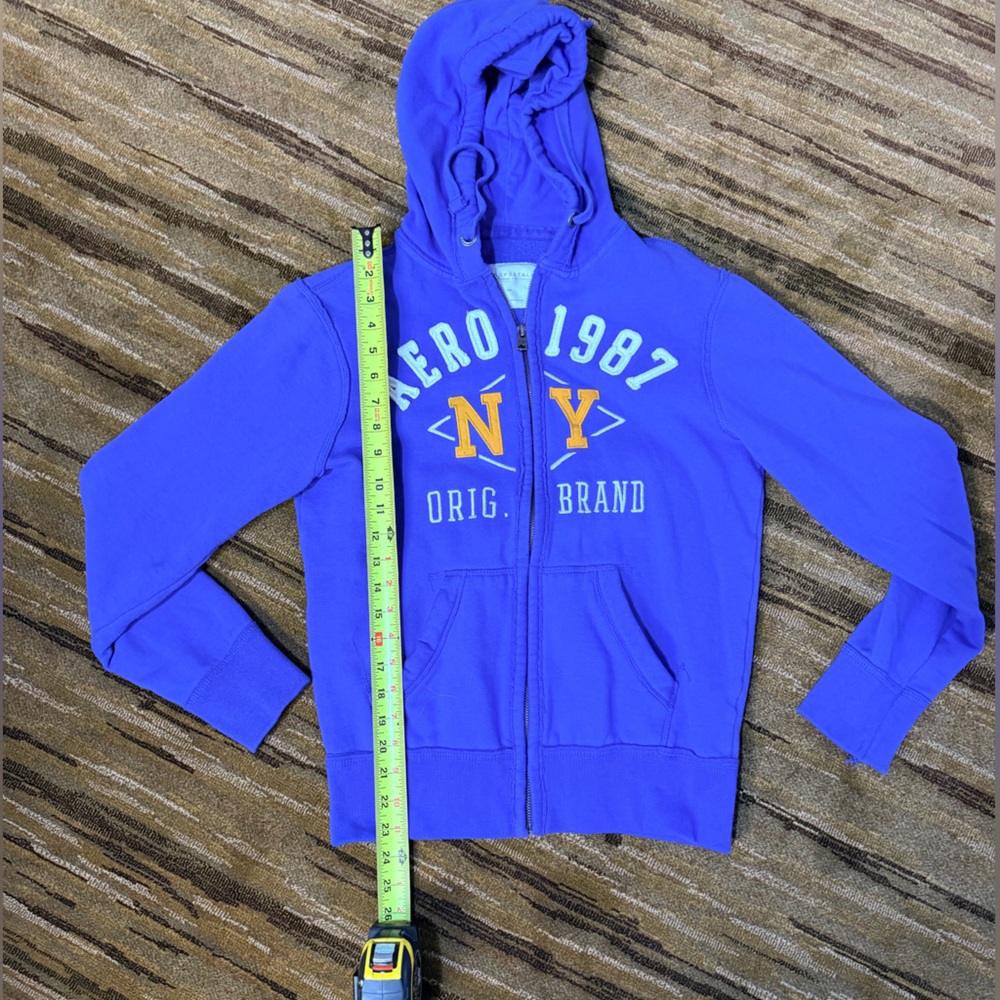Blue aero NY Graphic Hoodie